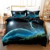 3D Digital, Planet, Space, Earth, Bedding Four-Piece Three-Piece Set Of Sheets