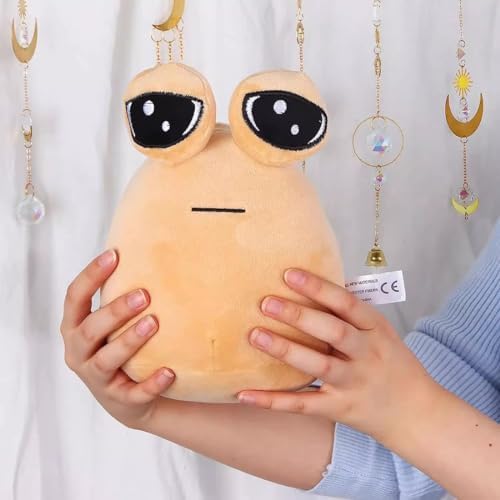 Pou Alien Kuscheltier 22cm Cartoon Anime Stofftier Haustier für Kinder, Schlafzimmerdekoration, Geburtstags-Weihnachtsgeschenk für Jungen Mädchen Fans