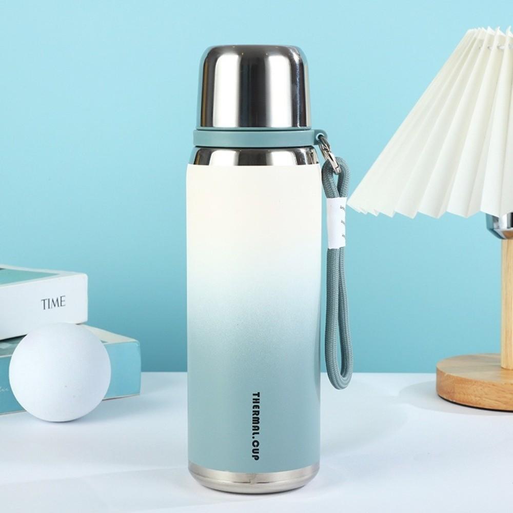 Stainless Steel Sport Thermal Cup Gradient Color Vacuum Flask Thermo Cup Student Outdoor Travel