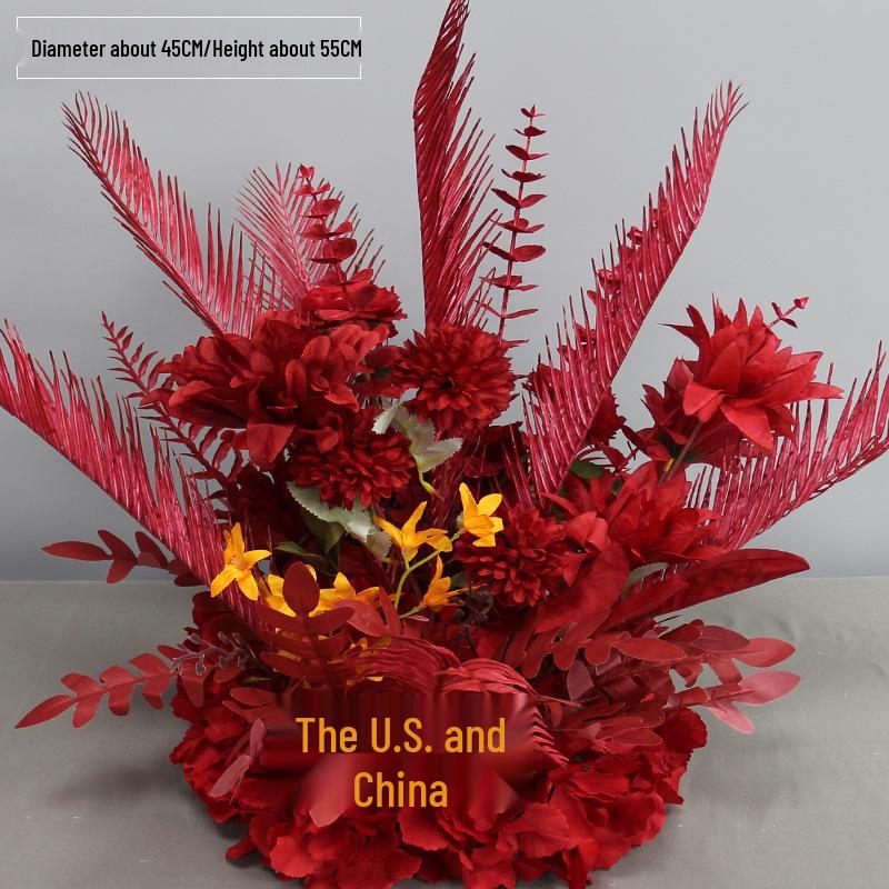 Artificial Wedding Aisle Flowers: Hotel Table Arrangements & Decorative Flower Balls for Stage and Welcome Area