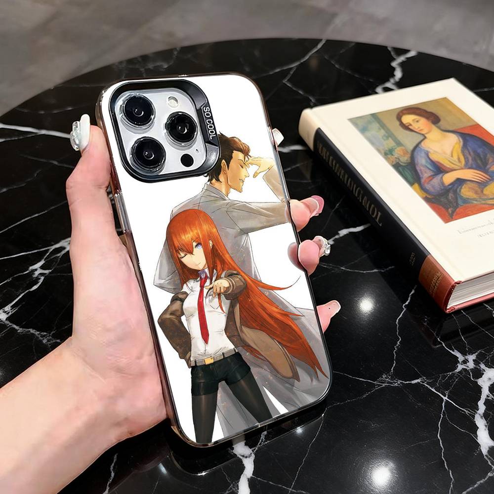 

Steins Gate Kurisu Makise Phone Case For iPhone 17,16,15,14,13,12,11 Plus,Pro Max,XS,Colorful Silver Phone case Funda Cover iPhone13PRO