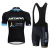 Tuta Estiva da Ciclismo Astana Set Manica Corta Astana Traspirante Sudore Attrezzatura per Tuta da Ciclismo