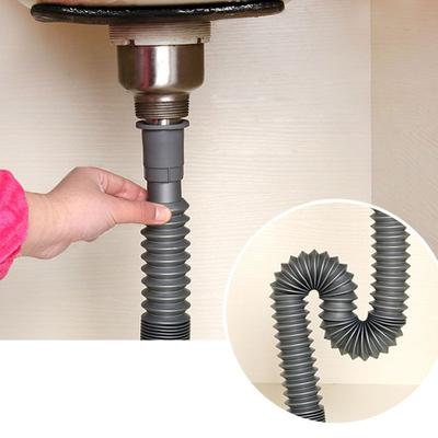 2Pcs Kitchen Sink Drain Pipe Sink Drain Hose Kitchen Accessories Strainer