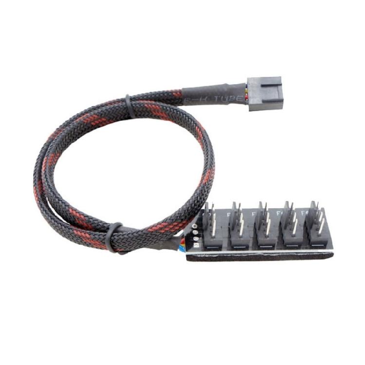 

High Strength Braideds Meshes 5 Fan PWMs Hubs With Solders Connection For Enhanceds Durability And Stability чорний/червоний