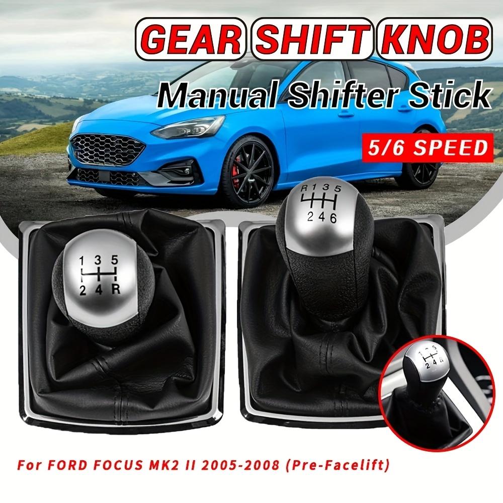 1ks 5rychlostní nebo 6rychlostní hlavice řadicí páky auta rukojeť PU kůže kryt pouzdro pro Ford Focus MK2 2005 2006 2007 2008