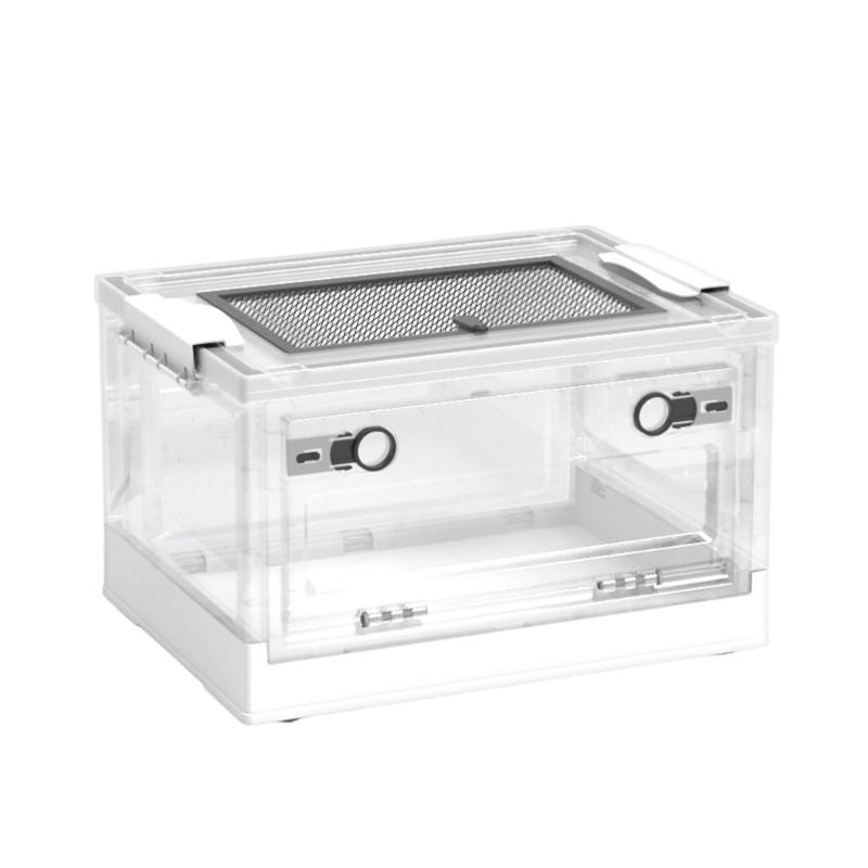 Large Lizards Habitat Box Featuring Ventilated Cover and Detachable Waste Tray For Home Use