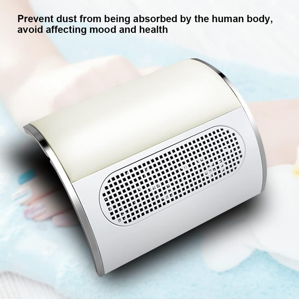 

Nail Dust Collector Salon Dust Mat U-Shaped Nail Vacuum Cleaner Plus 2 Dust Bags Low Noise Nail Vacuum Cleaner EU білий