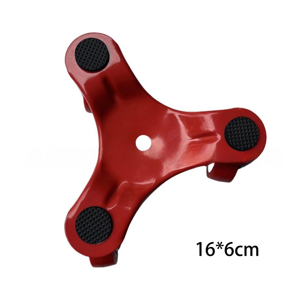 

1pc Triangular Heavy Duty Moving Tools With Casters Carbon Steel Home Relocation Tool Universal-Wheel Mover For Appliances червоний