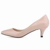 Classic Sexy Pointed Low Med Kitten Heels Women Pumps Shoes Spring Brand Design Wedding Dress