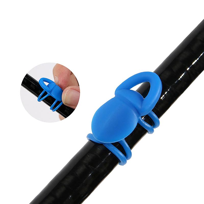 5Pcs Lure Hook Keeper High Elastic Silicone Bait Hook Holder Mini Lure Holder Jig Hooks Safe Keeping For Fishing Rod