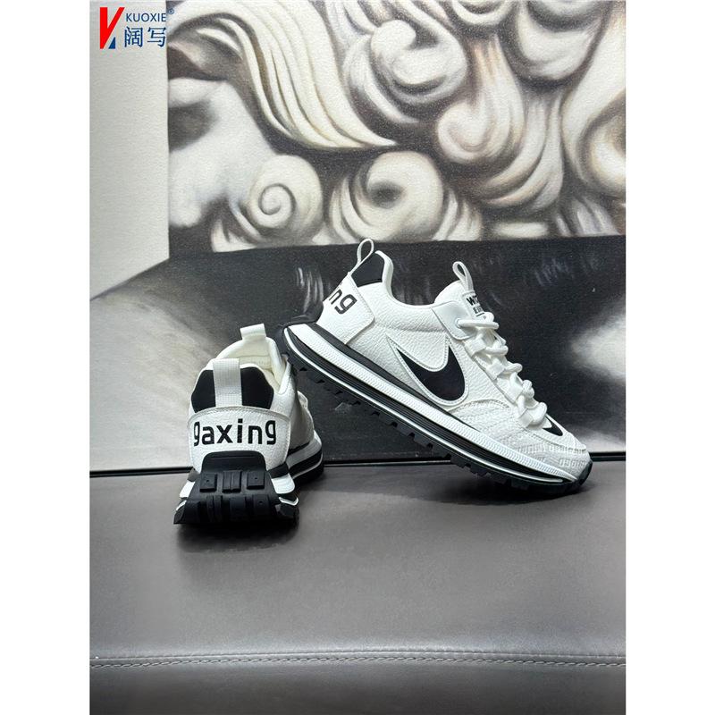 Autumn new breathable leather soft-soled Forrest Gump shoes sports and leisure zmd