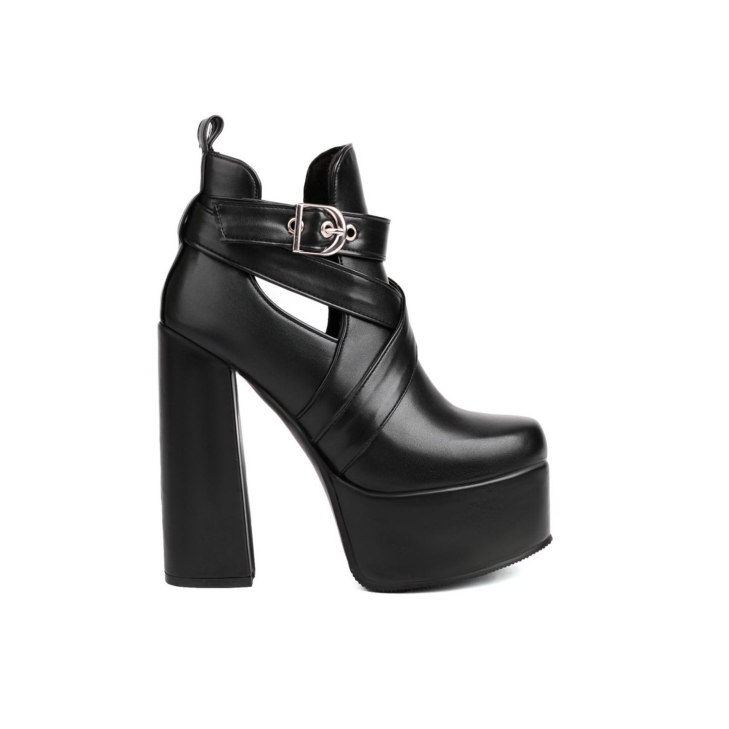 

Женские босоножки на высоком каблуке, сексуальные, в европейском и американском стиле, летние, новые, водонепроницаемые, на толстом каблуке, большого размера, однотонные босоножки 43 чёрный