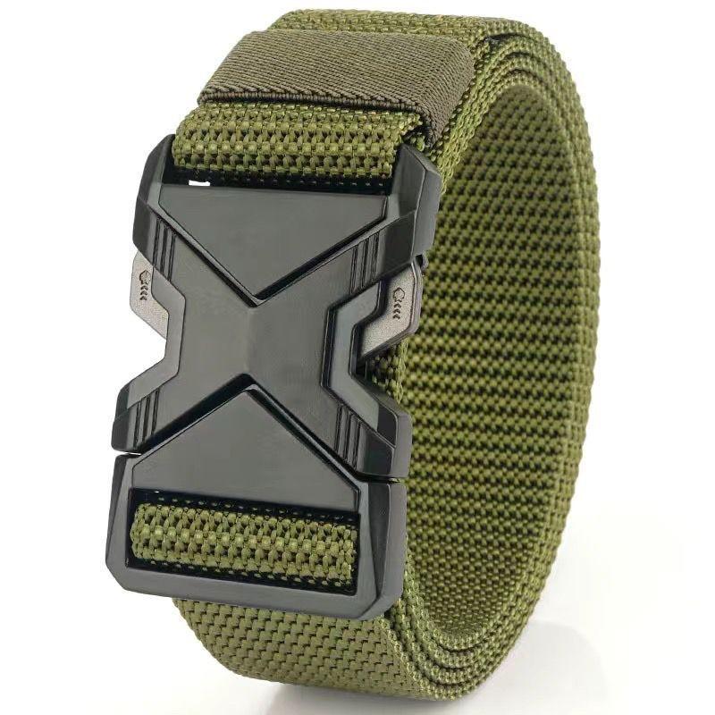 The New Men's Buckle Belt Nylon Braided Lightweight Breathable Daily Commuter Men's Belt