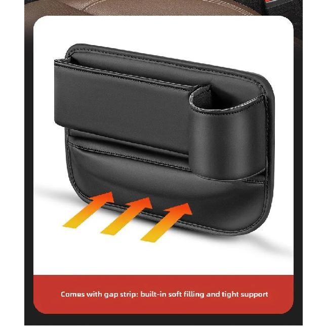 For Land Rover Range Rover Sport L494 2014~2021 Car Seat Gap Storage Box With Cup Holder Multipurpose Sundries Organizer Bag Kit