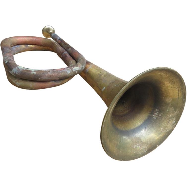 Retro Vintage Brass Trumpet, 12.60inch Solid Copper and Brass Bugle, Cavalry Trumpet for Orchestra Band