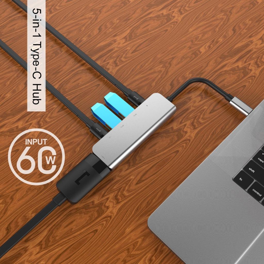 5in1 TypeC Hub HDMI 4K HD PD HighSpeed Transmission MultiFunction Converter Adapter