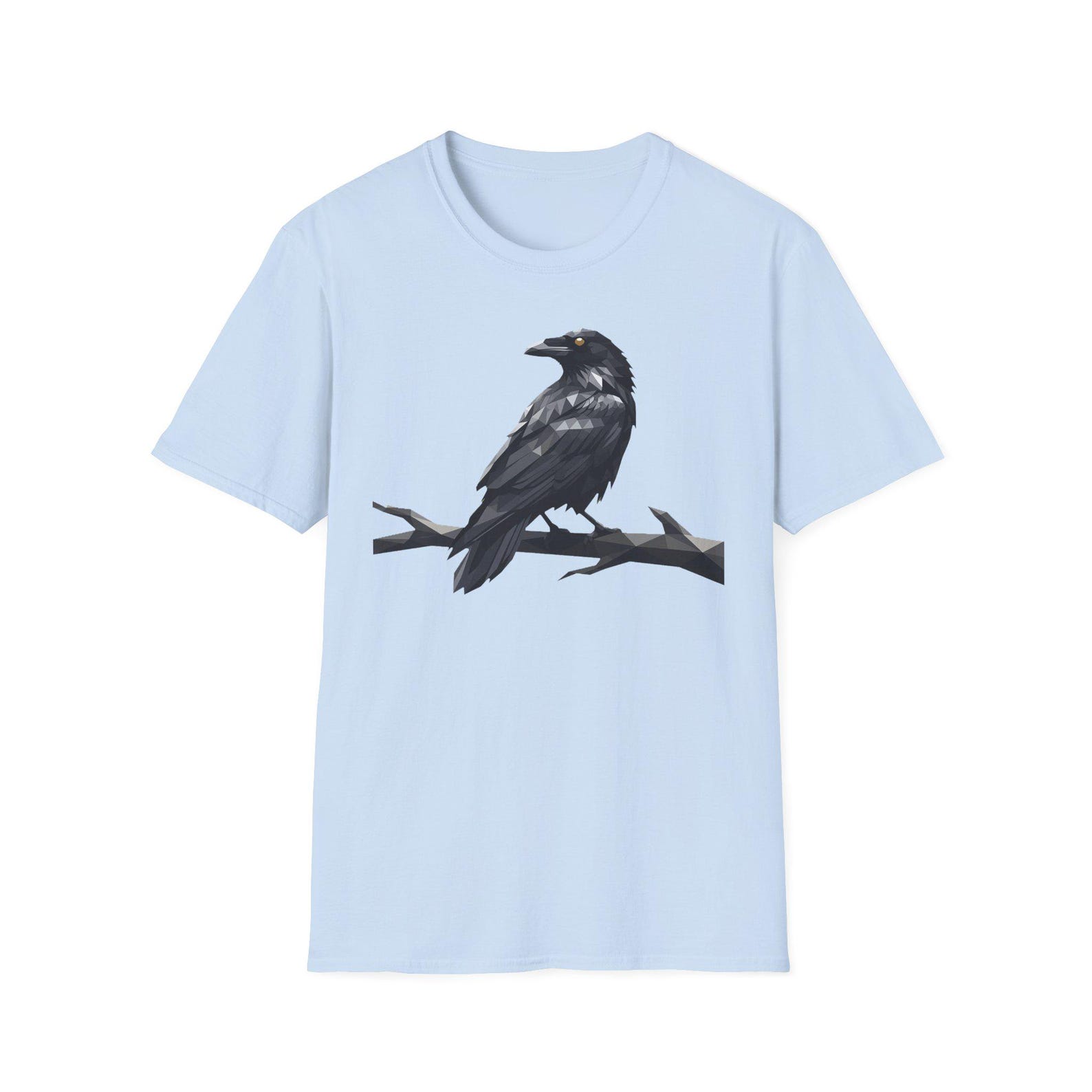 Halloween Raven T-Shirt | Gothic Crow Tee | Spooky Bird Shirt | Dark Nature Halloween Gift S