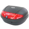 Rs 52L Large Capacity Motorcycle Rear Box/Top Case with Base, Unpainted Black, E-Type