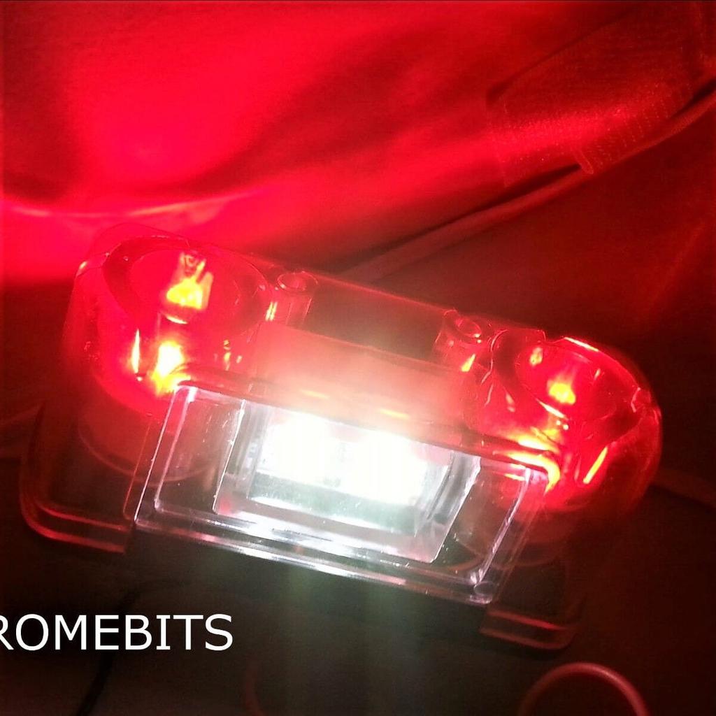 LED license plate light with position light 12V 24V