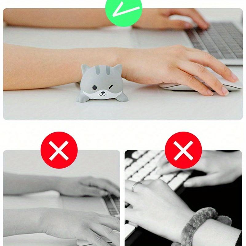 1pc Cute Wrist Rest, Support for Mouse Keyboard Computer Elbow Pad Arm Rest, for Desk, Kawaii, Office Supplies  PU Mouse Pad