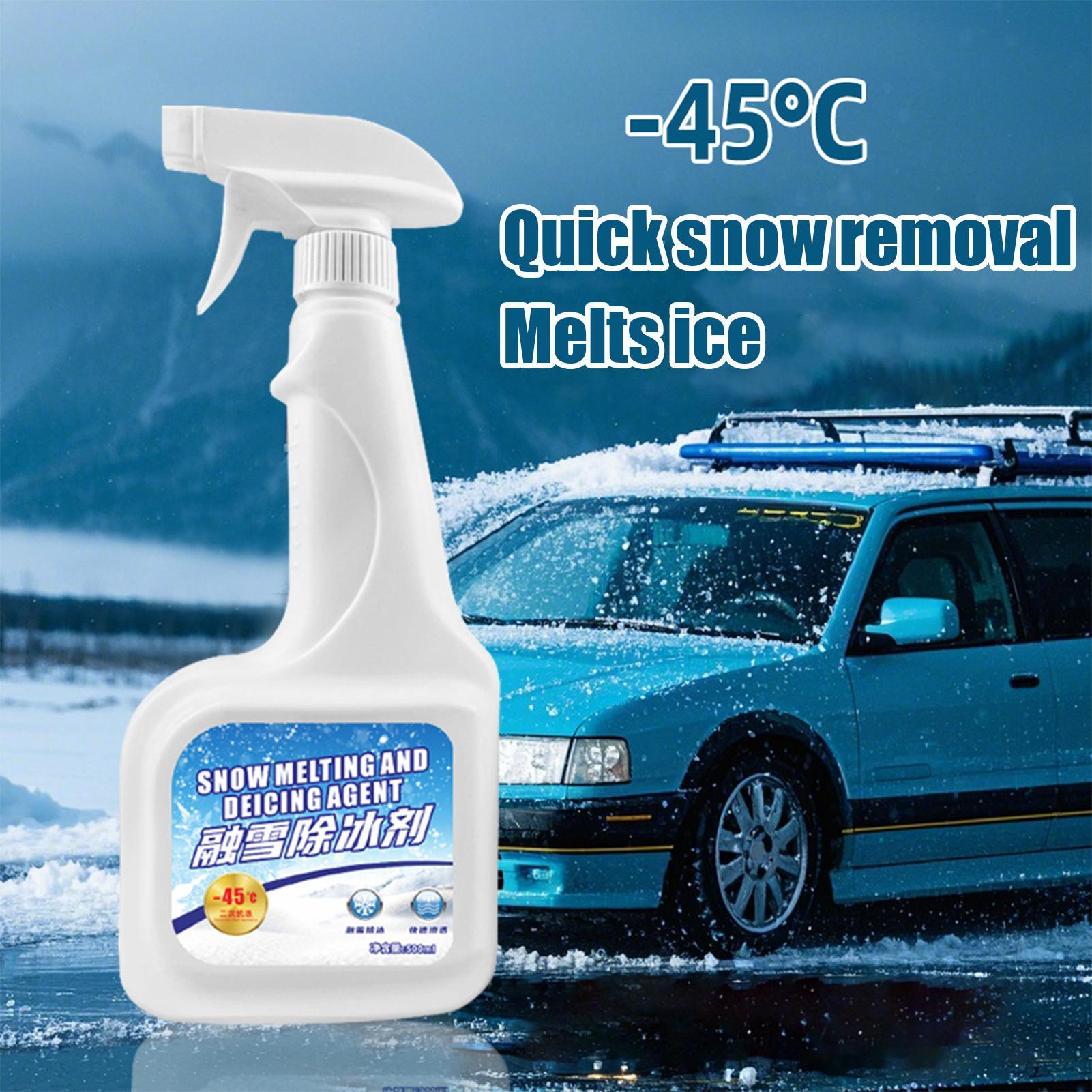 Deicer Spray For Car Windshield 500ml Snow Removal Liquid Snow Melting Spray For Car Cold Weather Morning Commutes Overnight China Mainland