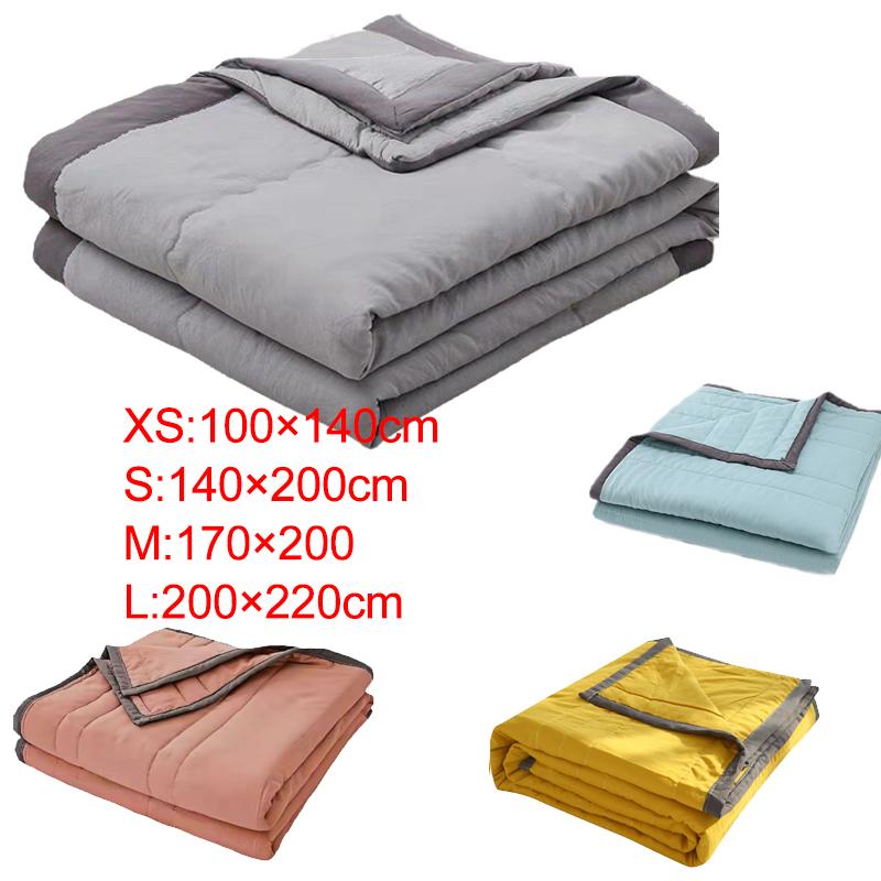 Summer Cool Air Conditioning Quilt Soft Comfortable Bed Blanket Summer Cooler Quilt Kids Adult Single Double Thin Quilt