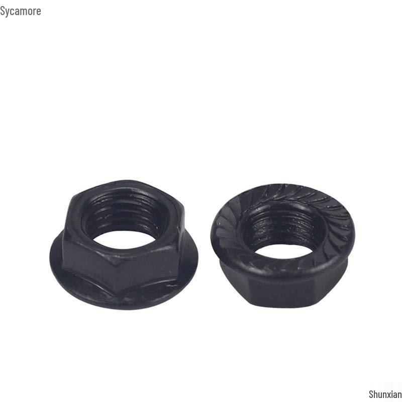 Bicycle Front Axle Nut & Children's Rear Axle Fine Thread Screw with Flange Crank Cap for Bottom Bracket