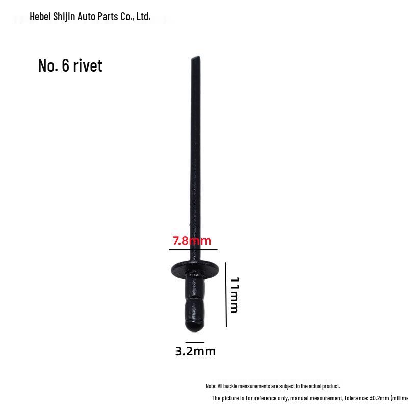 Universal Car Side Window Speaker Rivet - Iron Aluminum Three-Pronged Pull-Through Flowering Design