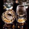 Eingebetteter Blattgold Baijiu Becher Hotel Hochzeitsfeier Trinken transparentes Weinglas atmosphärische Geschenkbox Schnapsbecher Set