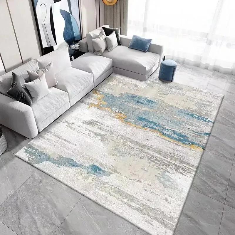 Marbling Pattern Living Room Decoration Large Area Rug Modern Abstract Rugs for Bedroom Home Decor Carpet Light Luxury Floor Mat