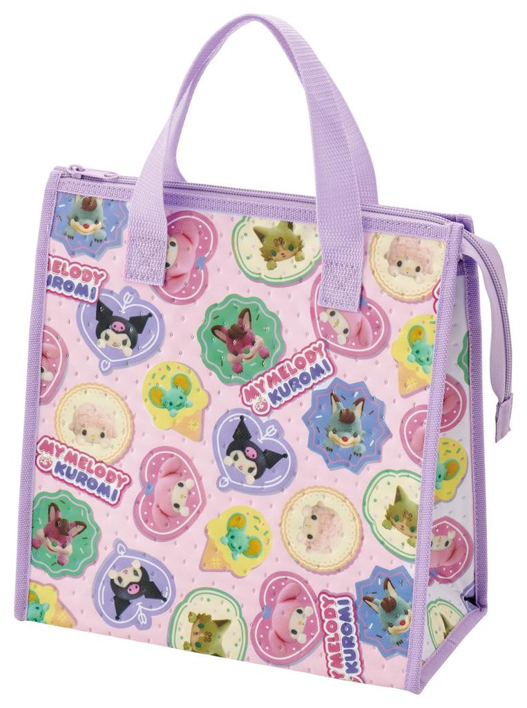 Skater Lunch Insulated Lunch X Sanrio My Melody Netflix Bag, Non-Woven Fabric, Bag, 26.5 27cm, & Kuromi, Pattern, Girl's, FBC1-A