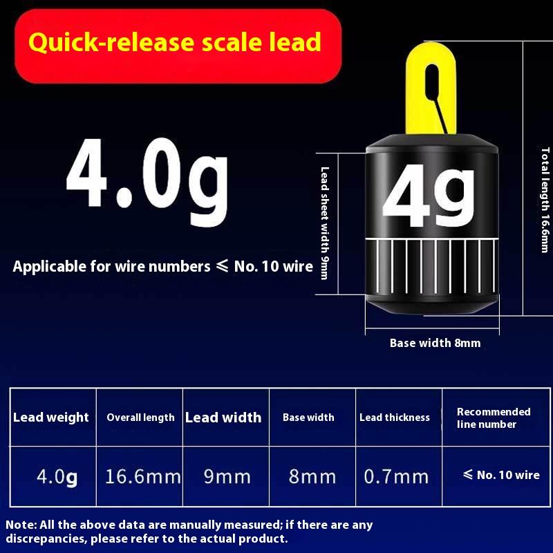 5Pcs Fishing Weights Kit Water Drop Sink Adjustable Proportional Fishing Alert Compact Weight Cylindrical Scale Fishing Tackle
