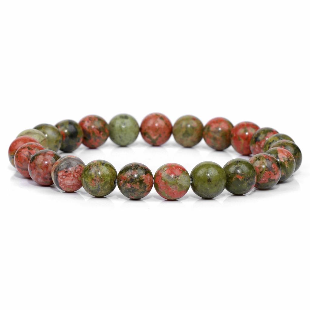8Mm Natural Stone Bead Bracelet Men's Turquoise Elastic Bracelet.