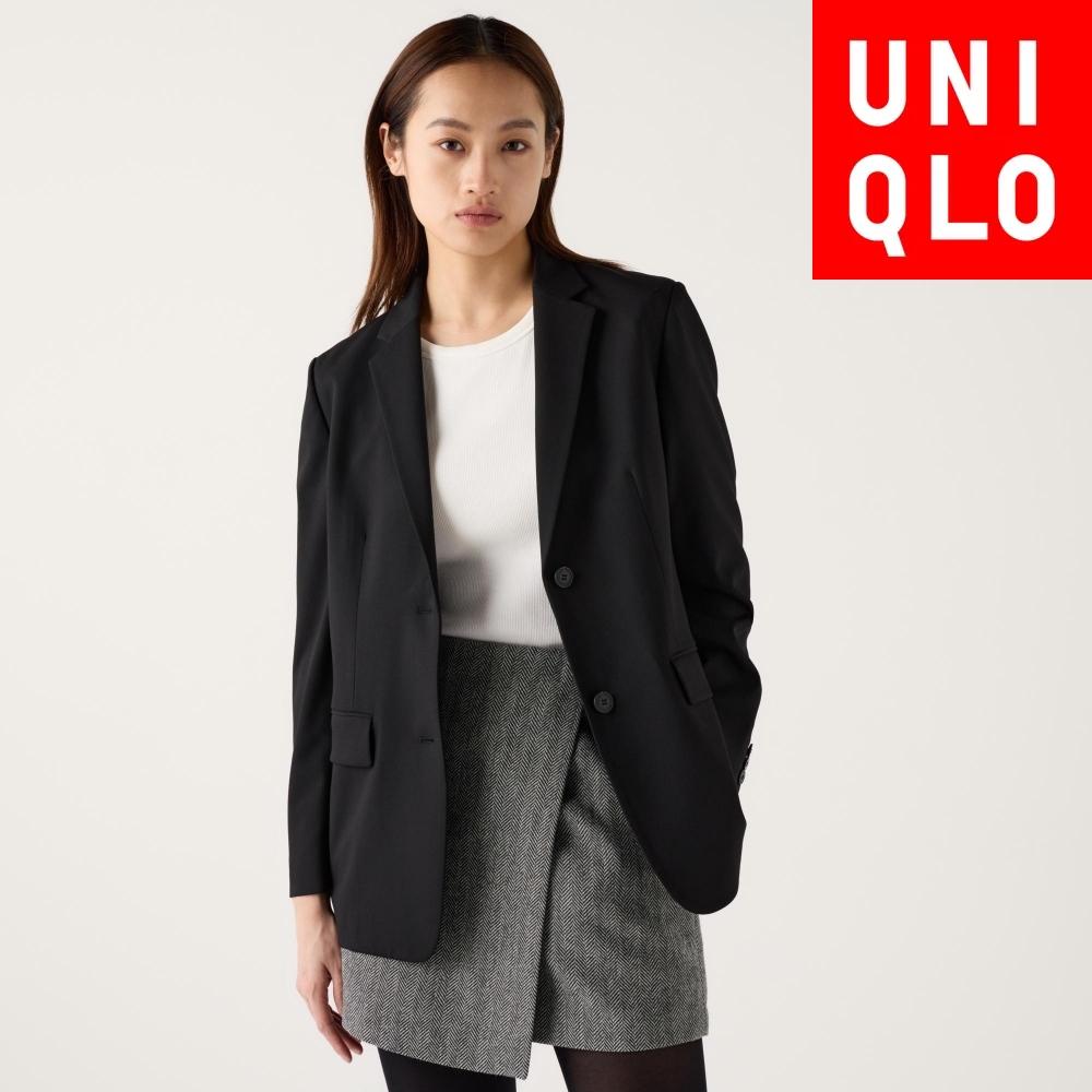 

Твидовое пальто UNIQLO 08 DARK GRAY/WOMEN S