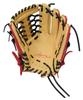 Rawlings Baseball Hyper Tech Color Sync Glove Throw Glove, Junior/Jr., Kids' (GJ5FHTCN8L), All-Around, Camel/Scarlet, Large, Right-Handed