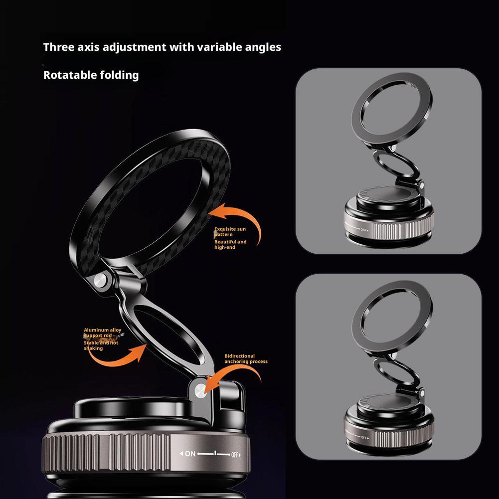 360 . Rotating Vacuum Adsorption Bracket Magnetic Foldable Mobile Lazy Multi-scenario Stand Pho G7X3