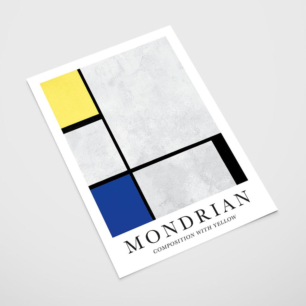 Poster Mondrian Composition