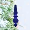 6 pezzi di palline di Natale floccate di forma irregolare infrangibili palline di Natale leggere decorazioni festive da appendere per albero di Natale decorazioni per la casa