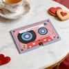 Message Recorder Card Handmade Customizable Voice Recording Cassette Tape Shaped Greeting Card for Couple