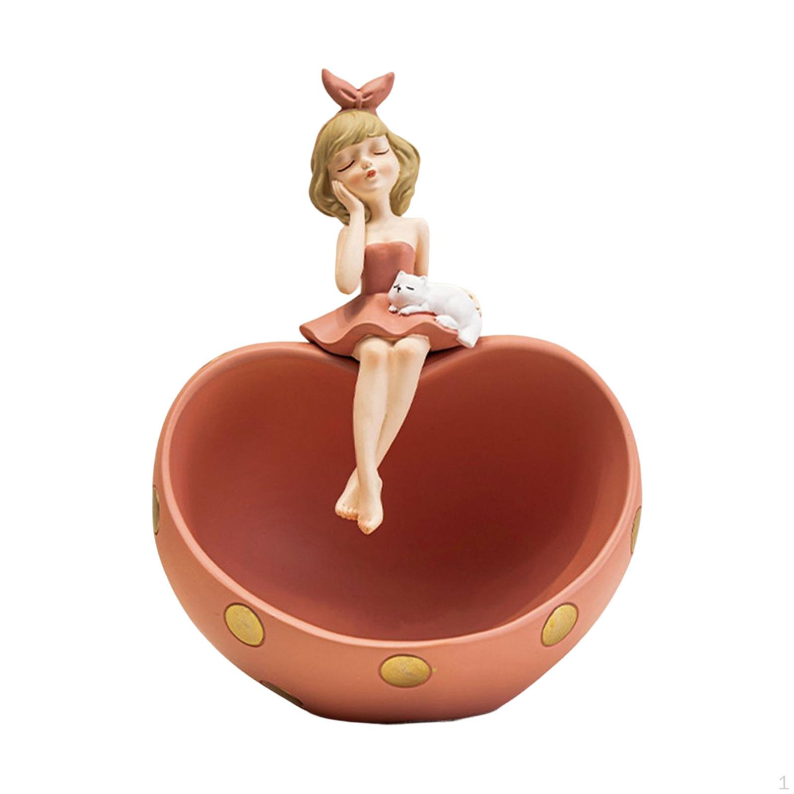 

Desk Resin Tray Ornament Hallways Entrance Organizer Container розовый