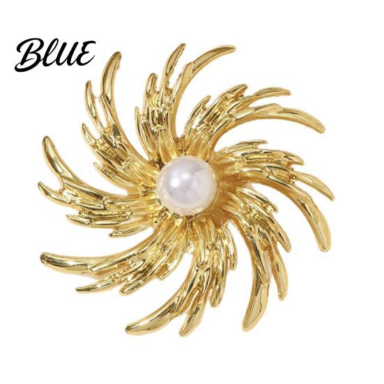 Versatile Accessory Pin Zinc Alloy Brooch Pin Flower Shape Lapel