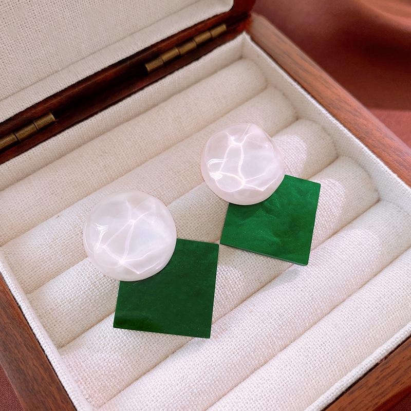 

Серьги-пусеты «Дуга» с леопардовым принтом «Серебряная игла» - Ретро европейский и американский стиль