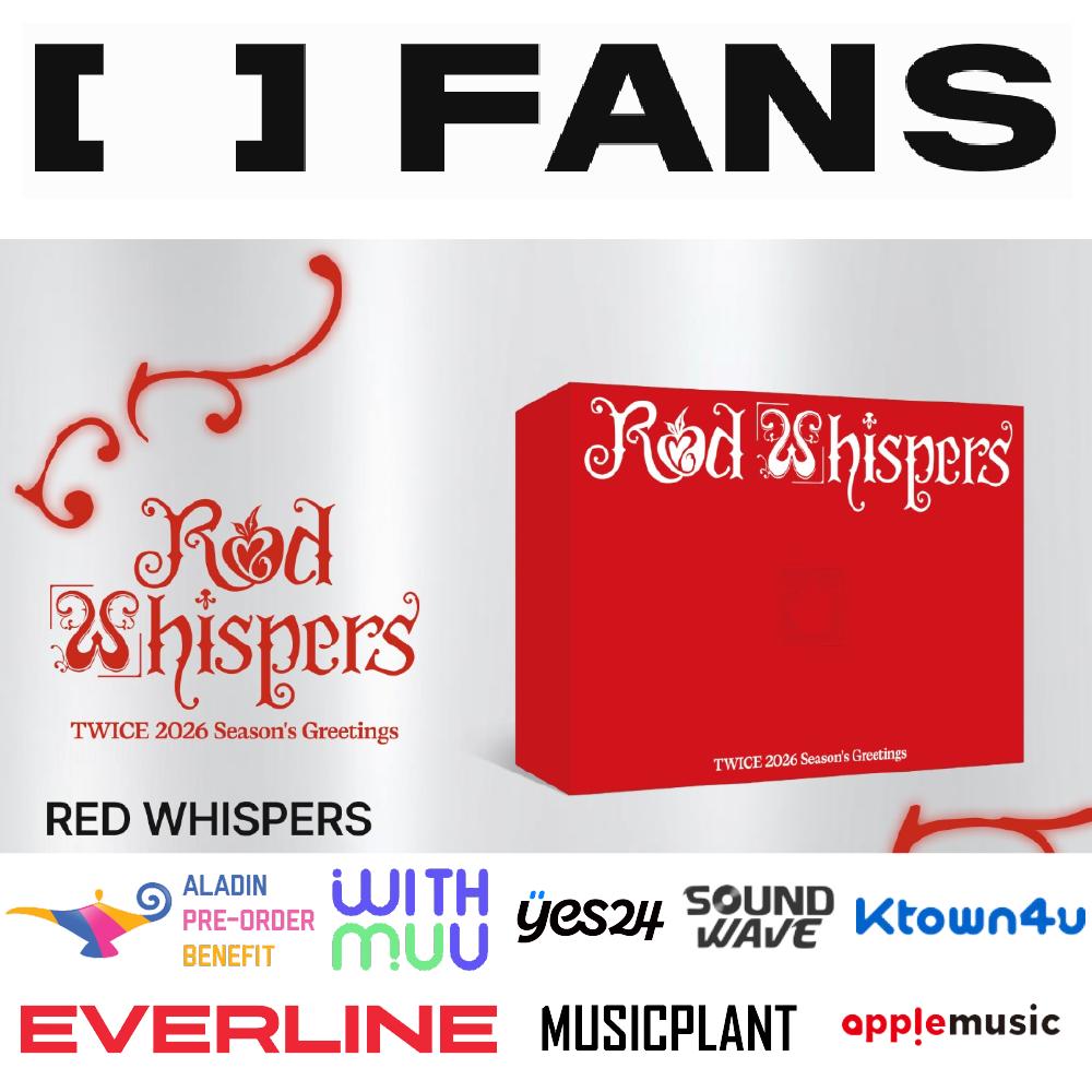 Pre-order TWICE 2026 Season's Greetings RED WHISPERS & SHOP POB