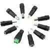 DC Plug 10 Connector Tips Kits [6.0x4.4mm 6.3x3.0mm 5.5x2.5mm 5.5x3.0mm 4.8x1.7mm 4.0x1.7mm 3.5x1.35mm 3.0x1.1mm 2.5x0.7mm Micro USB LED Terminal