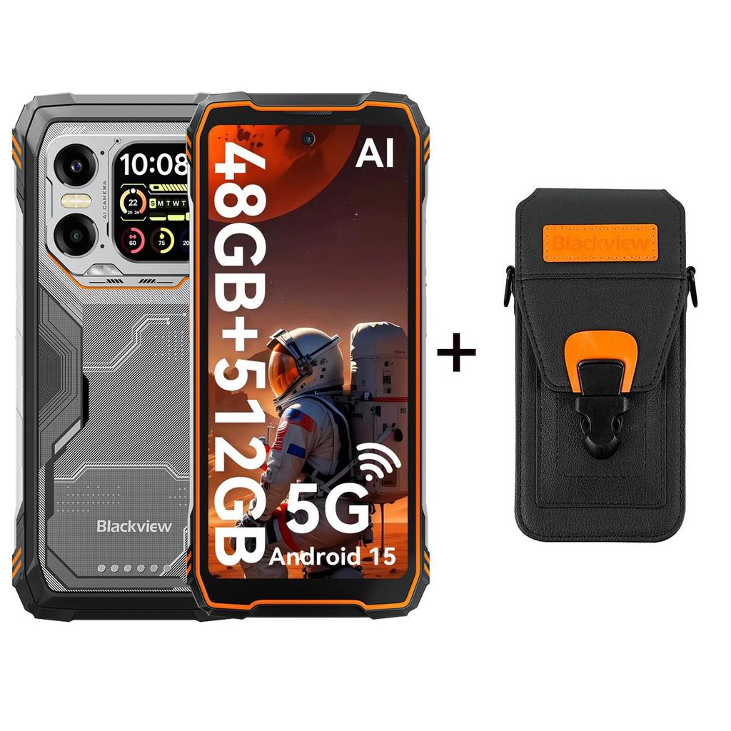 Blackview XPLORE 1 Odolný telefon Dimensity 7050 Android 15  (16 GB + 32 GB) RAM 512GB ROM 6.78 palcový 120Hz displej 20000mAh