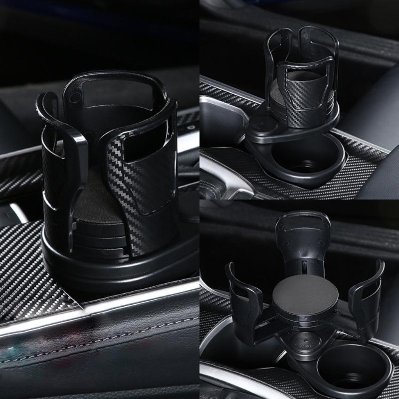 2 In 1 Cup Holder Expander For Car Dual Car Cup Holders Expander 360 Rotating