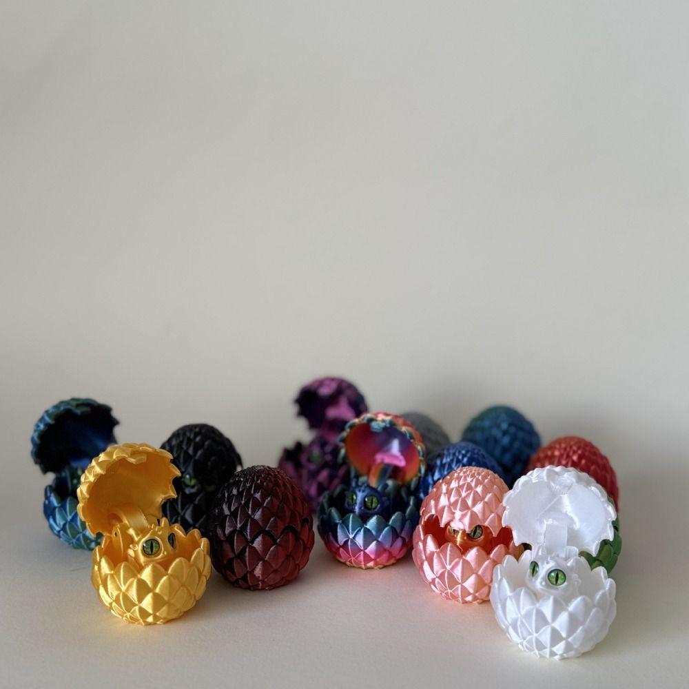 Mini 3D Printed Dragon Egg Creative Simulation Animal Model  Birthday Party Favors