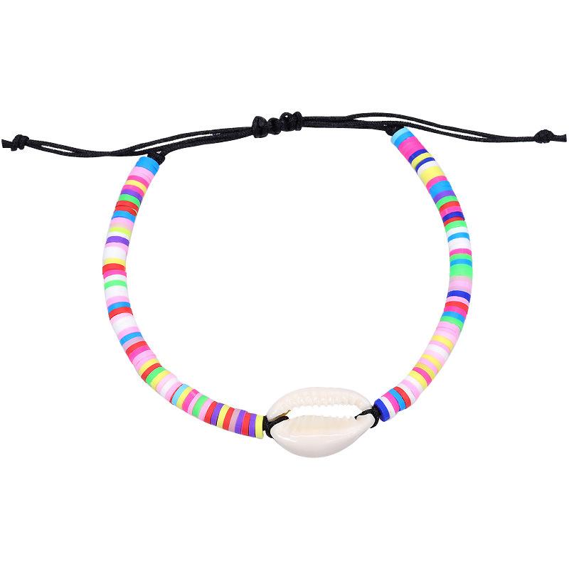 Bohemian Beach Shell Handmade Woven Bracelet Adjustable Rope Chain Bracelets for Women Cuff Jewelry