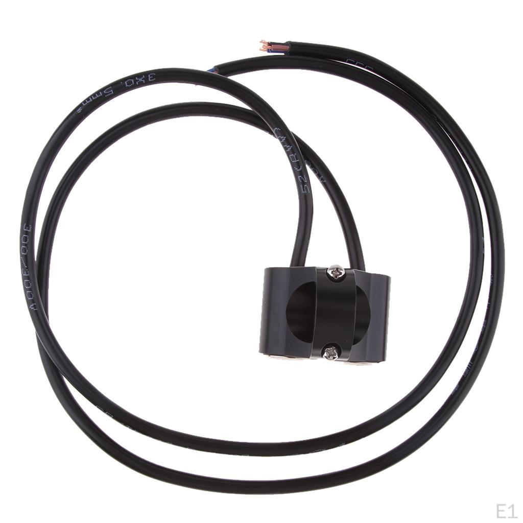 Alloy 7/8'' Handlebar Refit Waterproof 2 Button Control Blue Indicator Switch