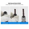 1Pcs Spanner Drive Converter Quick Release Tools 1/2 Inch Square To 1/4 Inch Hex Ratchet Socket Impact Wrench Socket Set Adapter